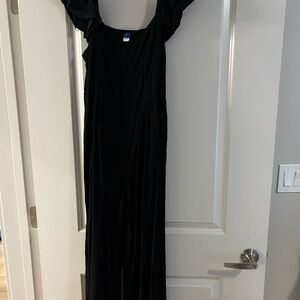 Old Navy Black Cropped Jumpsuit